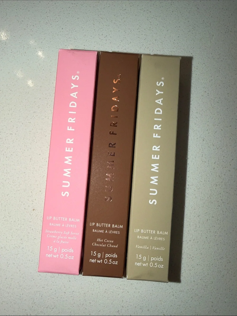 Summer Fridays Lip Butter Balm Trio — Pink, Brown, Cream